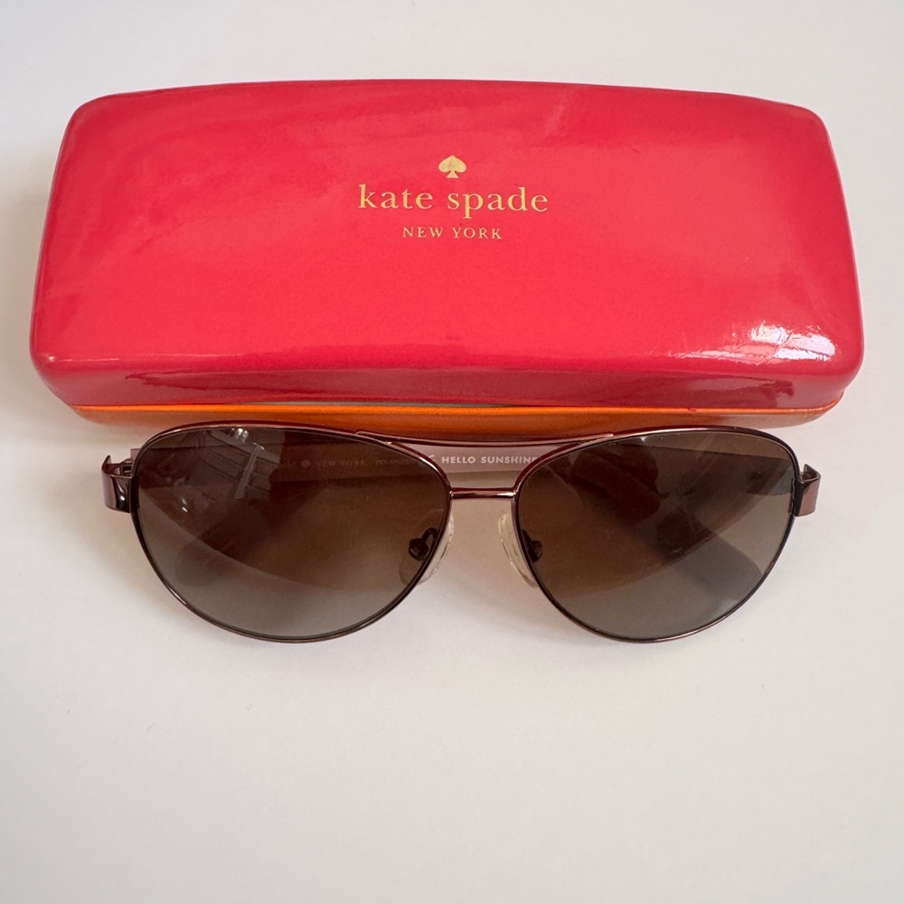 Kate Spade Brown Aviator Sunglasses